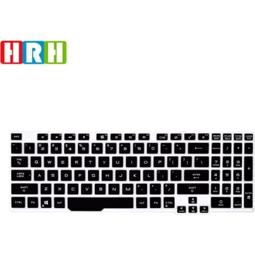 HRH Stylish Design Silicone Keyboard Covers Keypad Skin Protector Protective Film For Asus Tianxuan 15.6 Flying fortress8
