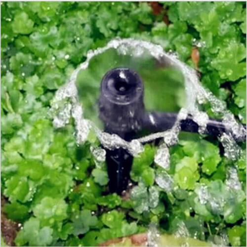 10pcs Inserted Ground 360 Degree Scattering Adjustable Nozzles High Efficient Garden Drip Irrigation Sprinkler Spike Emitters