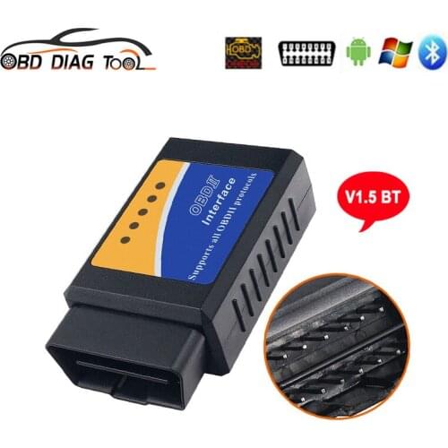 Super OBD ELM327 V1.5 Bluetooth-compatible Adapter Check Egine Diagnostic Tool Mini ELM 327 OBD2 OBDII Car Scanner Android PC