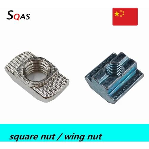 T-nut European standard T-nut Wing nut square nut Aluminum profile nut 20M3 20M4 20M5 30M3 30M4 30M5 for CNC