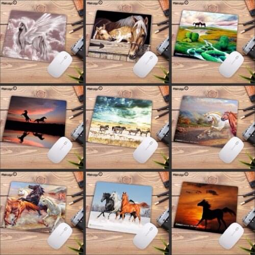 Mairuige Animal waterproof horse Small Mouse pad PC Computer mat Size for 22X18CM Gaming Mousepads Big promotion For Russia