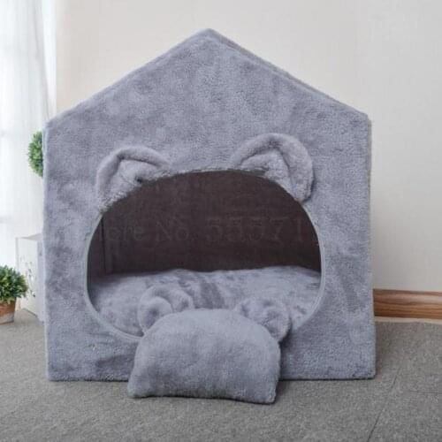 Four seasons new kennel autumn and winter removable pet cat nest pet house teddy bear cute princess bed