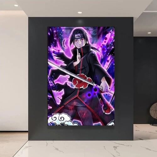 Japanese Anime Canvas Painting Naruto Itachi Ushiha Posters and Prints Wall Art Print Mural Pictures Childrens Room Home Decor