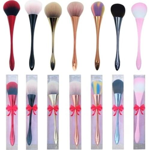 1Pc Nail Art Dust Brush Loose Powder Brush Blush Brush Cleaning Brushes New Single Small Waist Makeup Brush Beauty Tool