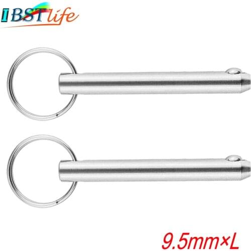 2PCS/Lot 3/8inch 9.5mm Stainless Steel 316 Quick Release Ball Pin for Boat Bimini Top Deck Hinge Marine Boat Accessories