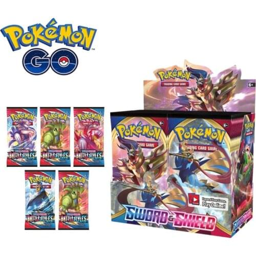 324pcs Card Pokemon Cards TCG Sword & Shield 36 Pack Trading Game Collection Card Game Kids Toys