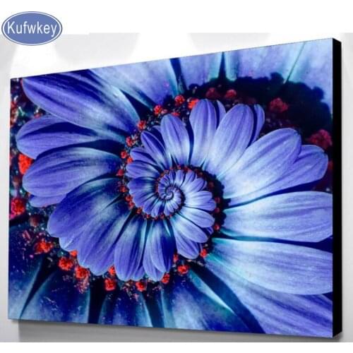 5D DIY Diamond Painting Purple daisy Petal Nordic Decoration Cross Stitch Rhinestone Mosaic Painting new arrival flower