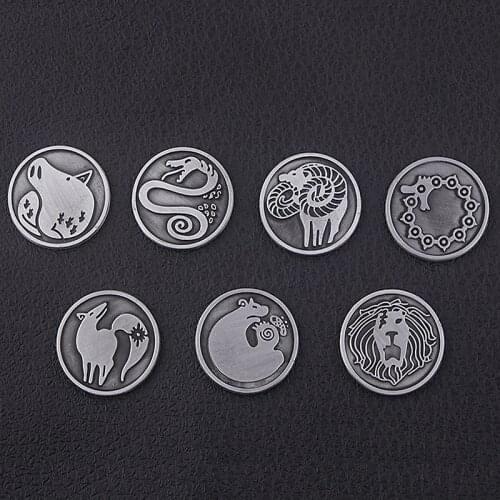 Anime The Seven Deadly Sins Shield Necklaces Nanatsu No Taizai Pendant Necklace For Men Choker Jewelry Accessories