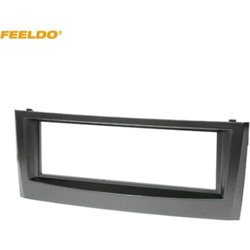 FEELDO Car 1Din 183*53mm CD Radio Panel Fascia Frame For FIAT Punto(199/310) Linea(323) Stereo Frame Dashboard Bezel Trim Kit
