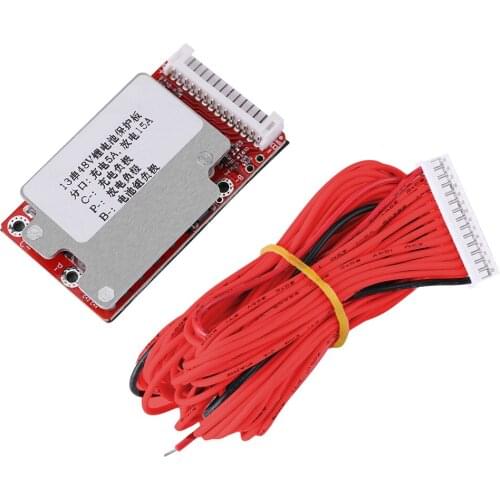 Li-Ion Li-Polymer Battery Pack Over-Discharge Protection Board BMS For 13S 48V/54.6V Batteries