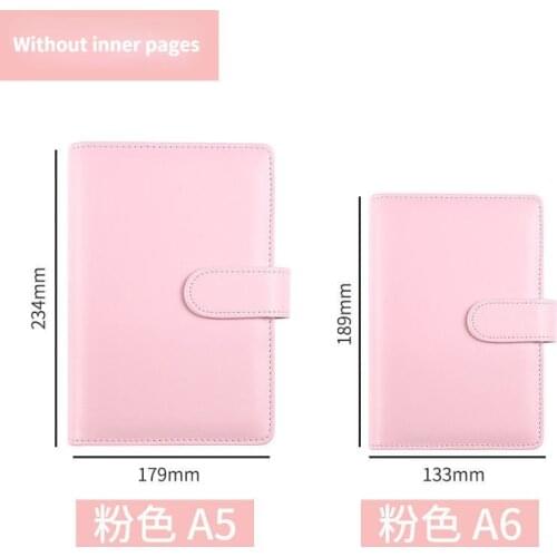 Pure color simplicity a6 a5 notebook cover 6 holes notebook cover No refill free delivery