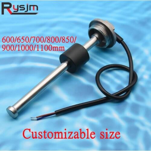 Custom Size Stainless Steel Fuel Level Sensor 650/700/800/900/1000/1100MM Fuel Sending Unit 0-190ohm 240-33ohm Oil Tank