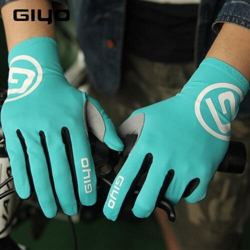 GIYO Touch Screen Long Full Finger Gel Sport Cycling Gloves Women Men Bicycle Gloves MTB Road Bike Riding Racing Gloves