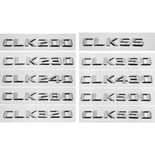 For Mercedes CLK W208 W210 CLK200 CLK230 CLK240 CLK280 CLK320 CLK350 CLK430 CLK500 CLK550 CLK55 Metal Rear Sticker Car-styling