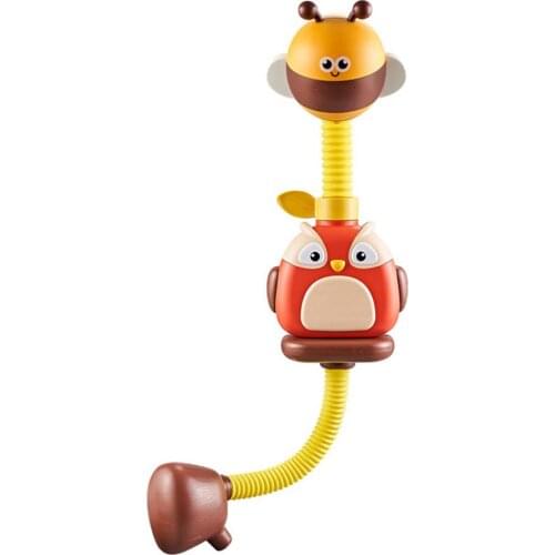 Bath Toy Automatic Owl Bee Shape Water Spraying Pump For Kids Spray Sprinkler Bathroom Sprinkling Shower Swimming Water Toys Kid