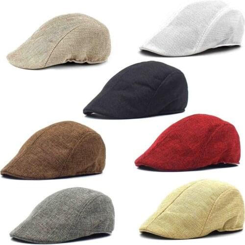 Classic Irish Flat Ivy Cap Tweed Newsboy Cap For Men Dark Grey Khaki Retro Cap For Men And Women