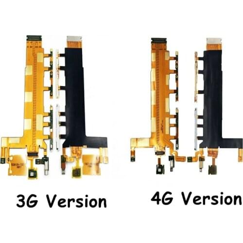 Power On/Off Button Flex Cable & Volume Switch Flex With Microphone Vibrator For Sony Xperia Z3 D6653 D6603 D6643 3G 4G