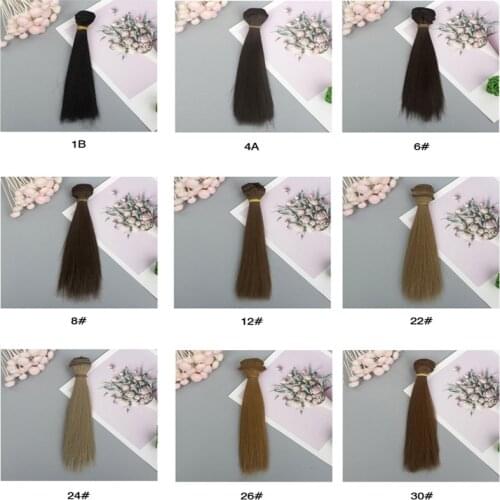 Doll Tress Straight Hair DIY BJD Doll Hair 15CM