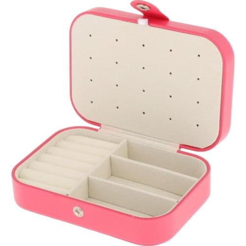 Mini Travel Jewelry Box Organizer PU Leather Girls Women Gifts for Rings
