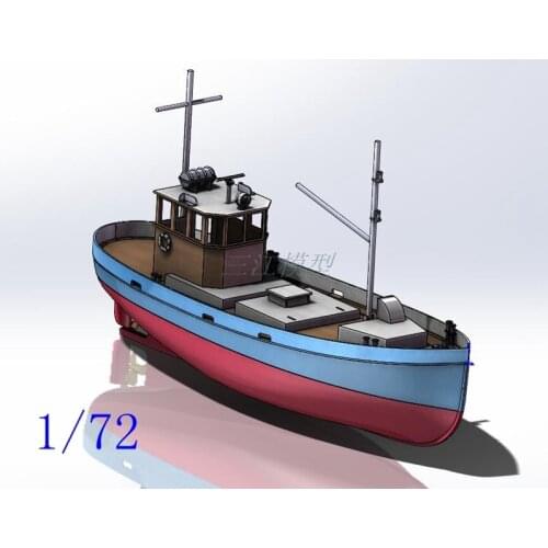 NIDALE Model Scale 1/72 Fishing boat model Mini fishing boat model kits