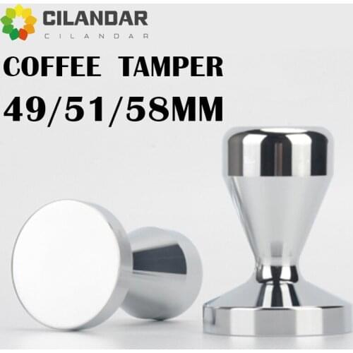 Aluminium Alloy 49-58mm Tamper Handmade Coffee Pressed Powder Hammer Espresso Maker Cafe Barista Tools Machine Accessories