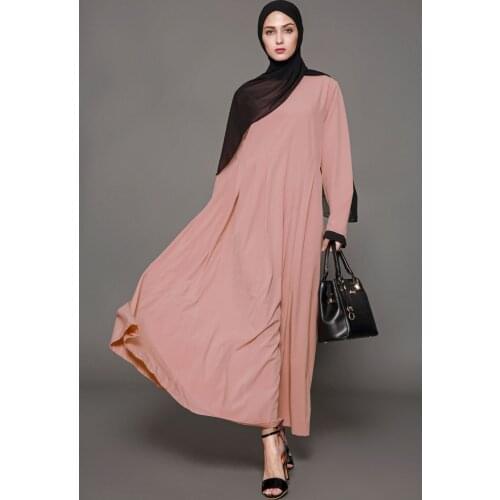 Muslim Abaya Maxi Dress Open Full-length Long Robe Gowns Cardigan Tunic Jalabiya Middle East Ramadan Arab Dubai Islamic Clothing