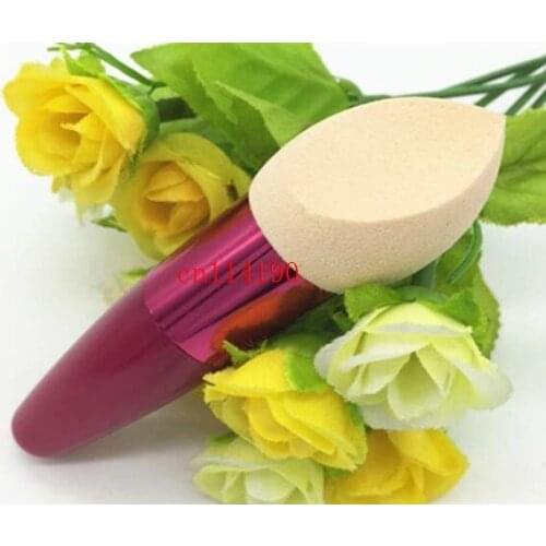 500pcs/lot FreeShipping 5 colors Makeup Brushes Set Liquid Cream Foundation Sponge Brush Cosmetic Puff