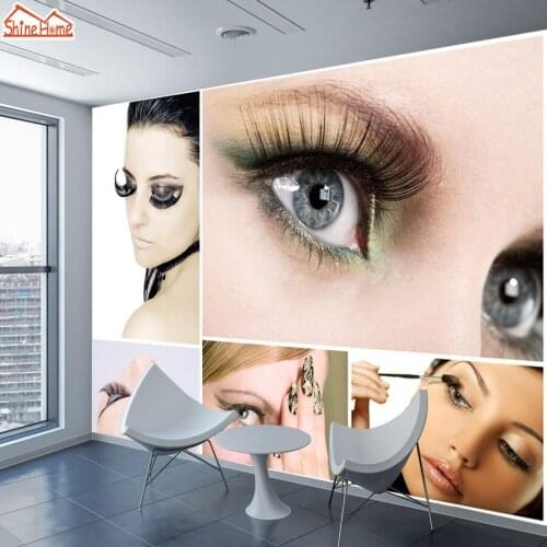ShineHome-Large Custom Wallpaper for Wall 3 d Livingroom Paper Murals Rolls Wallpapers Cosmetic Makeup Store Salon Background
