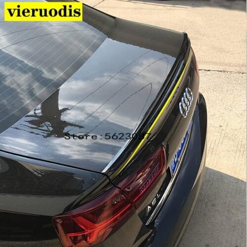 ABS Plastic Unpainted Color Rear Trunk Wing Lip Spoiler Car Accessories For Audi A6 C7 Spoiler 2011 2012 2013 2014 2015 2016