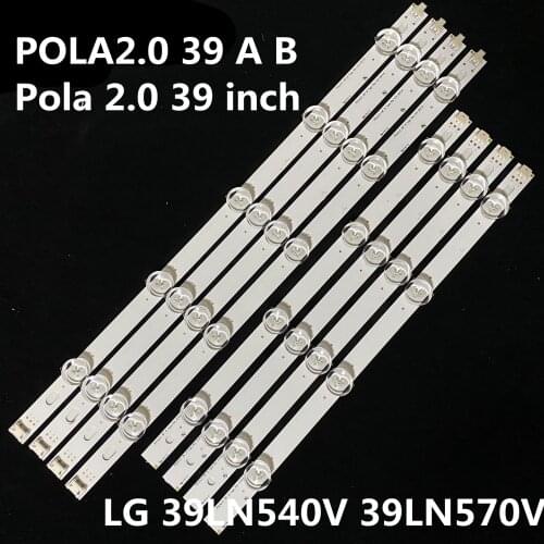 100%New 1set =8pcs(4A+4B) LED backlight bar forTV HC390DUN-VCFP1-21X 39LN5400 39LA6200 LG innotek POLA 2.0 POLA2.0 39"A/B type