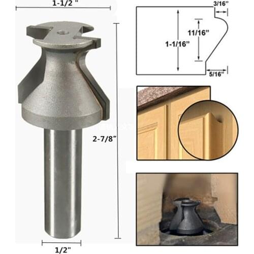 New Arrival Real Hand Drill Tools 1/2 Inch Shank Woodworking Chisel Cutter Tool Door Lip And Finger Grip Router Bit