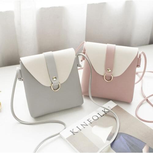 New Fashion Ladies Messenger Bags Cheap Hasp PU Leather Small Shoulder Bags Women Crossbody Bag For Girl Brand Handbags For Male