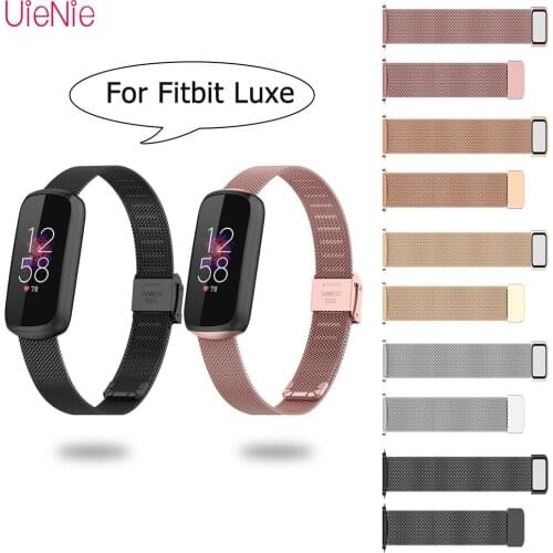 New Wrist Strap For Fitbit Luxe Metal Watch Band For Fitbit LuxeStainless Steel Bracelet Adjustable Loop Replacement Watch Belt