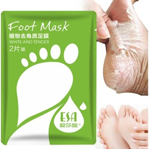 Description Soak your feet in warm water for 10-15 minutes before use Put a mask on each foot and fix it with tape You can wear
