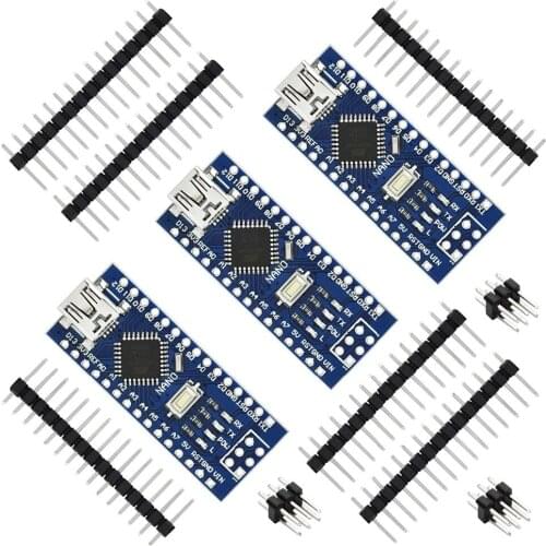 USB Nano V3.0 ATmega328 CH340G 5V 16M Micro-Controller Board for Arduino (Pack of 3pcs) EK1620x3