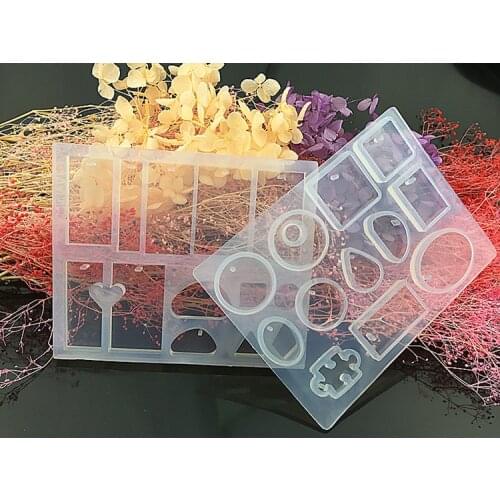 1 PCS Translucent Silicone Mold DIY Jewelry Making Tool Moulds UV Epoxy Resin Decorative Craft