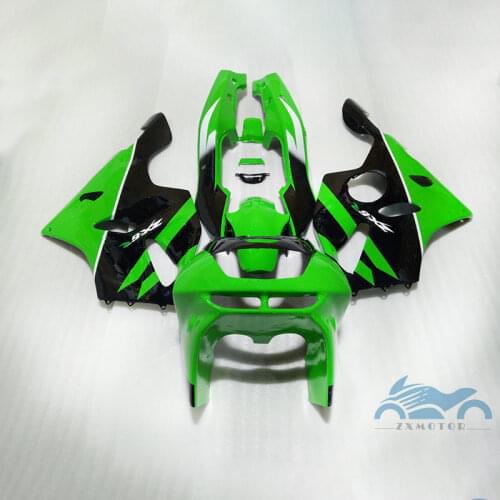 Custom fairings kit for KAWASAKI Ninja 1994 1996 1997 ZX6R motorcycle ABS plastic fairing kits ZX 6R 636 94-97 green black parts