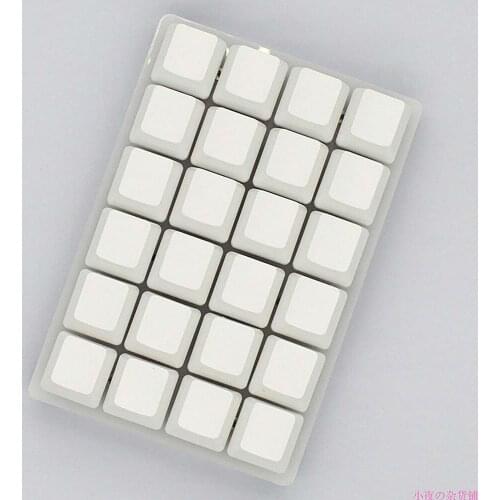 Programmable 24-key Keyboard USB Interface Macro Keypad DIY Custom Shortcuts Mechanical Keyboard for Cherry Red Shaft