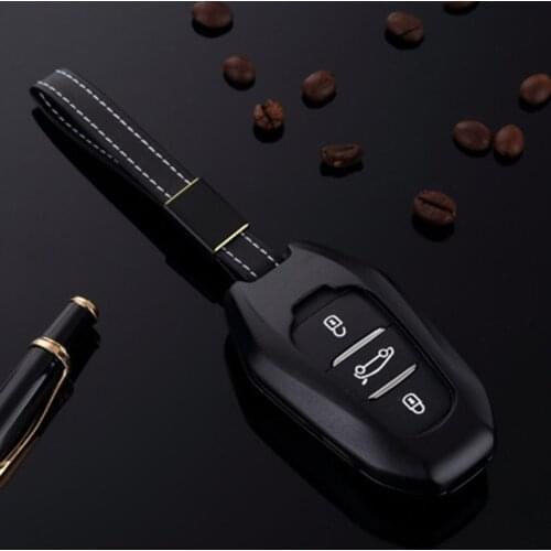 Alloy smart remote car key fob case cover for Peugeot 508 301 2008 3008 4008 407 408 Citroen C5 C6 C4L CACTUS C3XR DS