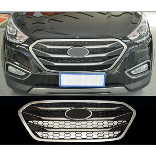Styling case For Hyundai ix35 2013-2015 Original high quality ABS Front Grille Trim Racing Grills Trim Environment accessories