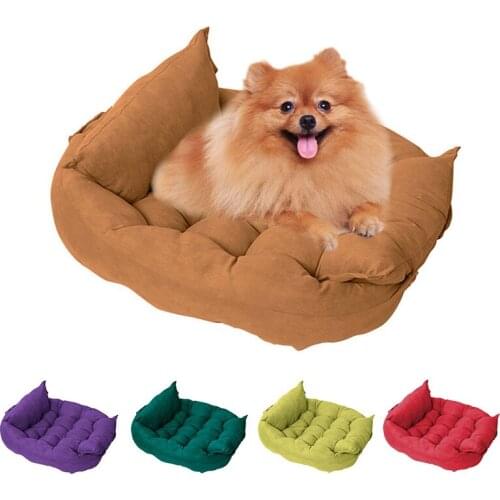 Super Soft Sofa Dog Beds Breathable Pet Puppy Cotton Kennel Mat Washable Dog Baskets Pet Products for Small Medium Dog