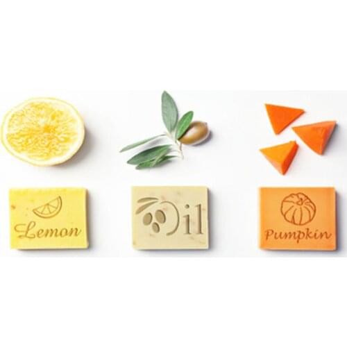 3 PCS/SET Diy handmade soap stamps resin soap chapter variety of Leaves Flower Plants handmade soap chapter personality
