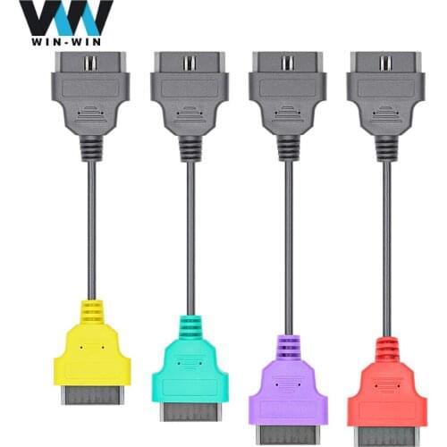 4pcs/lot For FiatECUScan Adapter OBD OBD2 Connector MultiECUScan ABS Airbag obd2 scanner Diagnostic cable for Fiat ECU Scan tool