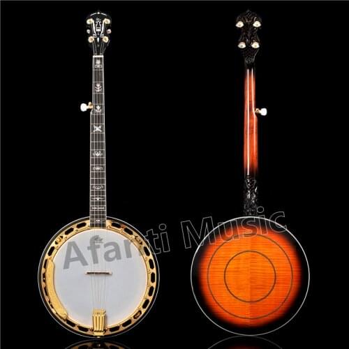 Afanti Music 5 strings Gold color Banjo (ABJ-900)