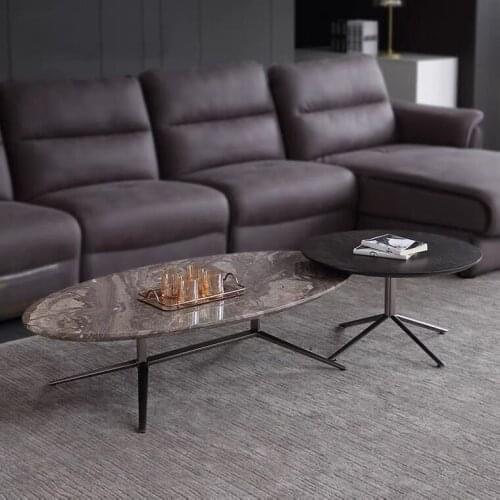 ChinaFurniture Alternative Processing Factory Modern Light Luxury Glass Plate Stainless Steel Foot Bracket Coffee Table