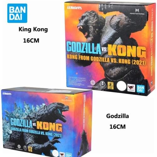 Bandai Shm Godzilla Vs Kong King Kong 2021 Newest Movie S.h.monster Action Figure Collection Model Kids Toys for Boys Gift