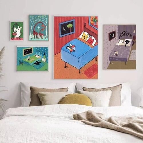 Настенные картины для спальни CATCHART China At AliExpress