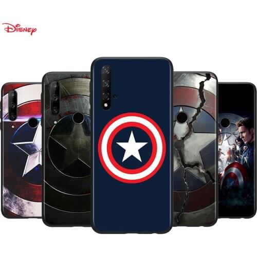 Silicone Cover Captain America Logo For Honor 30 30S V30 V20 9N 9S 9A 9C 20S 20E X10 20 7C Lite Pro Plus Phone Case