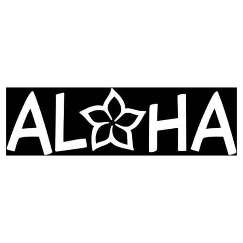 Black/Sliver Aloha Vinyl Car Decal Bumper Decor Stickers Waterproof Removable Car Sticker New S1152