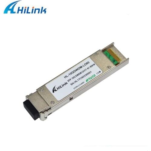 DHL Free Shipping! 10GBASE-ZR 10G CH17~CH61 (1563.86nm~1528.77nm) 80km ZR DWDM XFP Transceiver With DOM Function